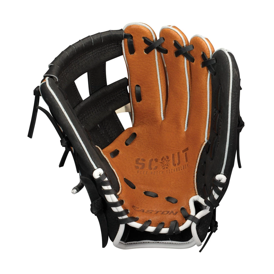 Easton Scout Flex Youth 10.00" Utility Glove - Tan Black Baseball 4 Easton Scout Flex Youth 10.00" Utility Glove - Tan Black Baseball