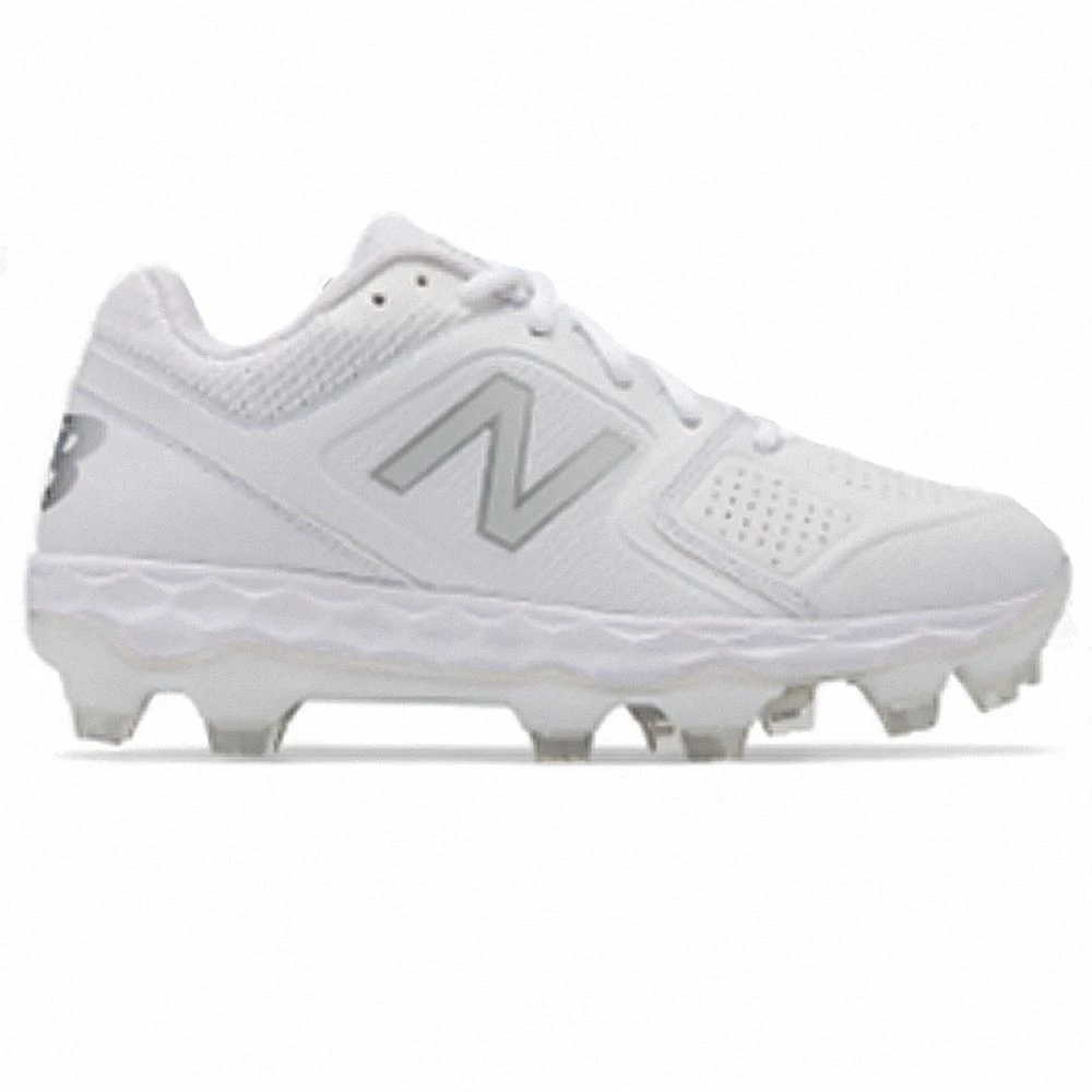 New Balance SPVELv1 Fastpitch TPU Molded Cleat Low-Cut - White 3 New Balance SPVELv1 Fastpitch TPU Molded Cleat Low-Cut - White