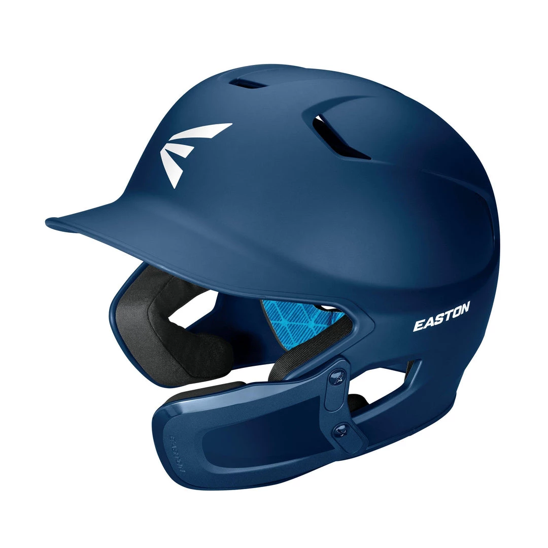Easton Z5 2.0 Solid Batting Helmet With Universal Jaw Guard - Navy 3 Easton Z5 2.0 Solid Batting Helmet With Universal Jaw Guard - Navy