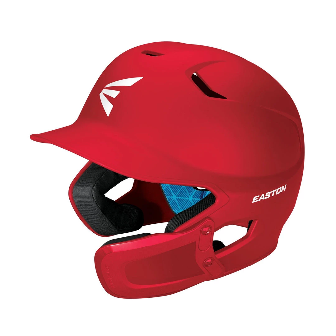 Baseball Easton Z5 2.0 Solid Batting Helmet With Universal Jaw Guard - Red 3 Baseball Easton Z5 2.0 Solid Batting Helmet With Universal Jaw Guard - Red