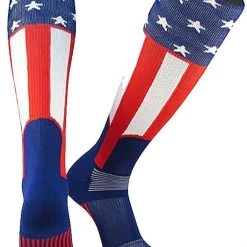 Twin City TCK Uncle Sam Knee High Stirrup Sock - Red White Blue