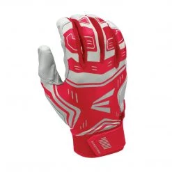 Easton VRS Power Boost Batting Gloves - Gray Red Baseball