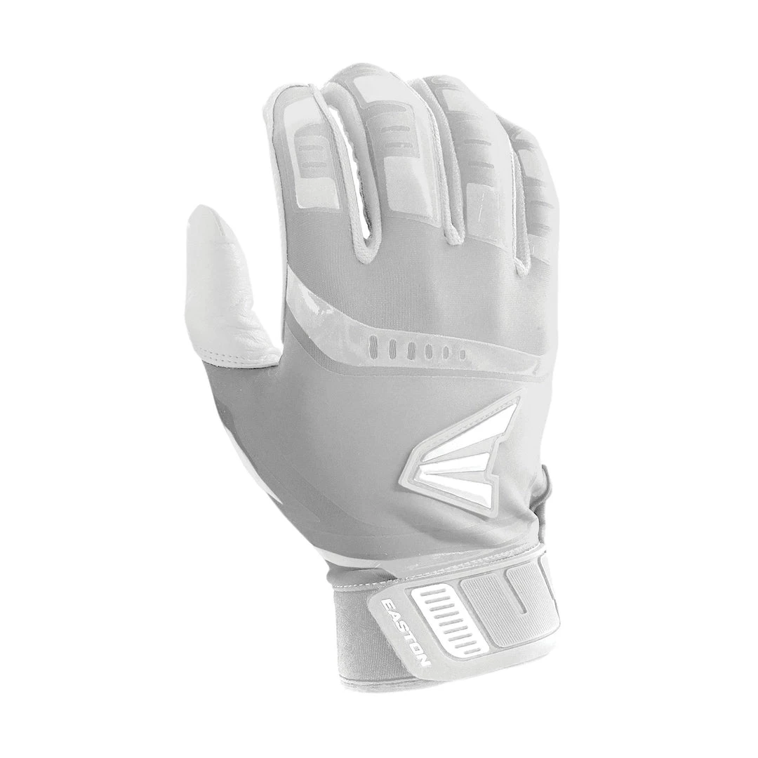 Easton Walk-Off Adult Batting Gloves - White 3 Easton Walk-Off Adult Batting Gloves - White