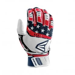 Easton Walk-Off Adult Batting Gloves - Stars Stripes Baseball