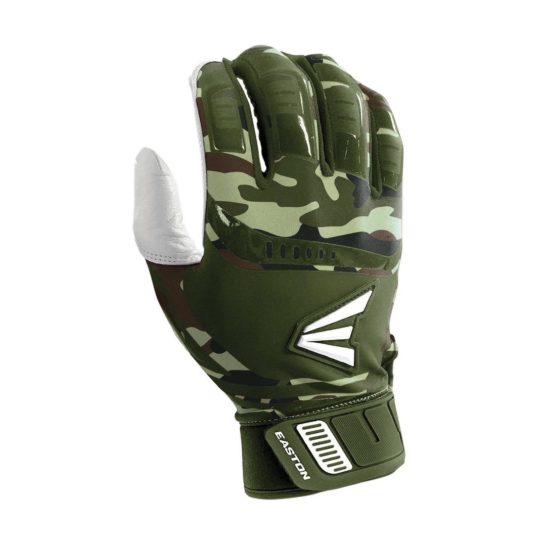 Easton Walk-Off Youth Batting Gloves - Olive Camo 3 Easton Walk-Off Youth Batting Gloves - Olive Camo