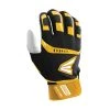 Easton Walk-Off Adult Batting Gloves - Black Gold