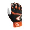 Easton Walk-Off Adult Batting Gloves - Black Orange