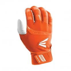 Easton Walk-Off Adult Batting Gloves - White Orange