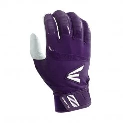 Easton Walk-Off Adult Batting Gloves - White Purple