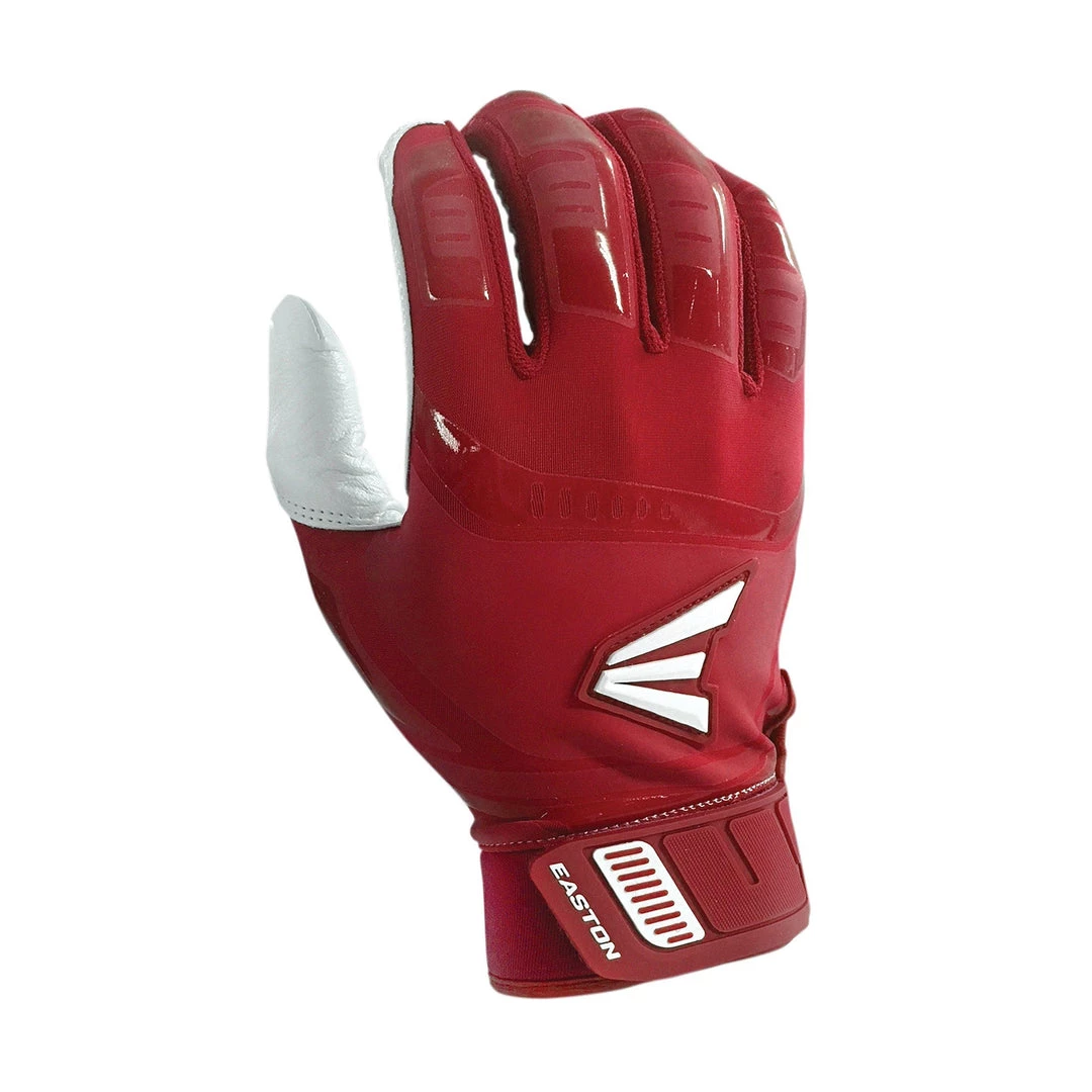 Easton Walk-Off Youth Batting Gloves - White Red 3 Easton Walk-Off Youth Batting Gloves - White Red