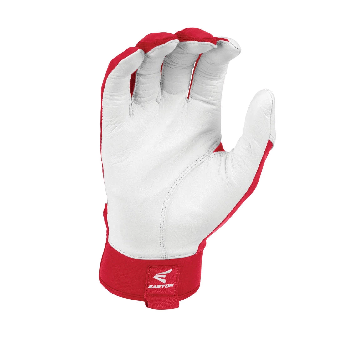Easton Walk-Off Youth Batting Gloves - White Red 4 Easton Walk-Off Youth Batting Gloves - White Red