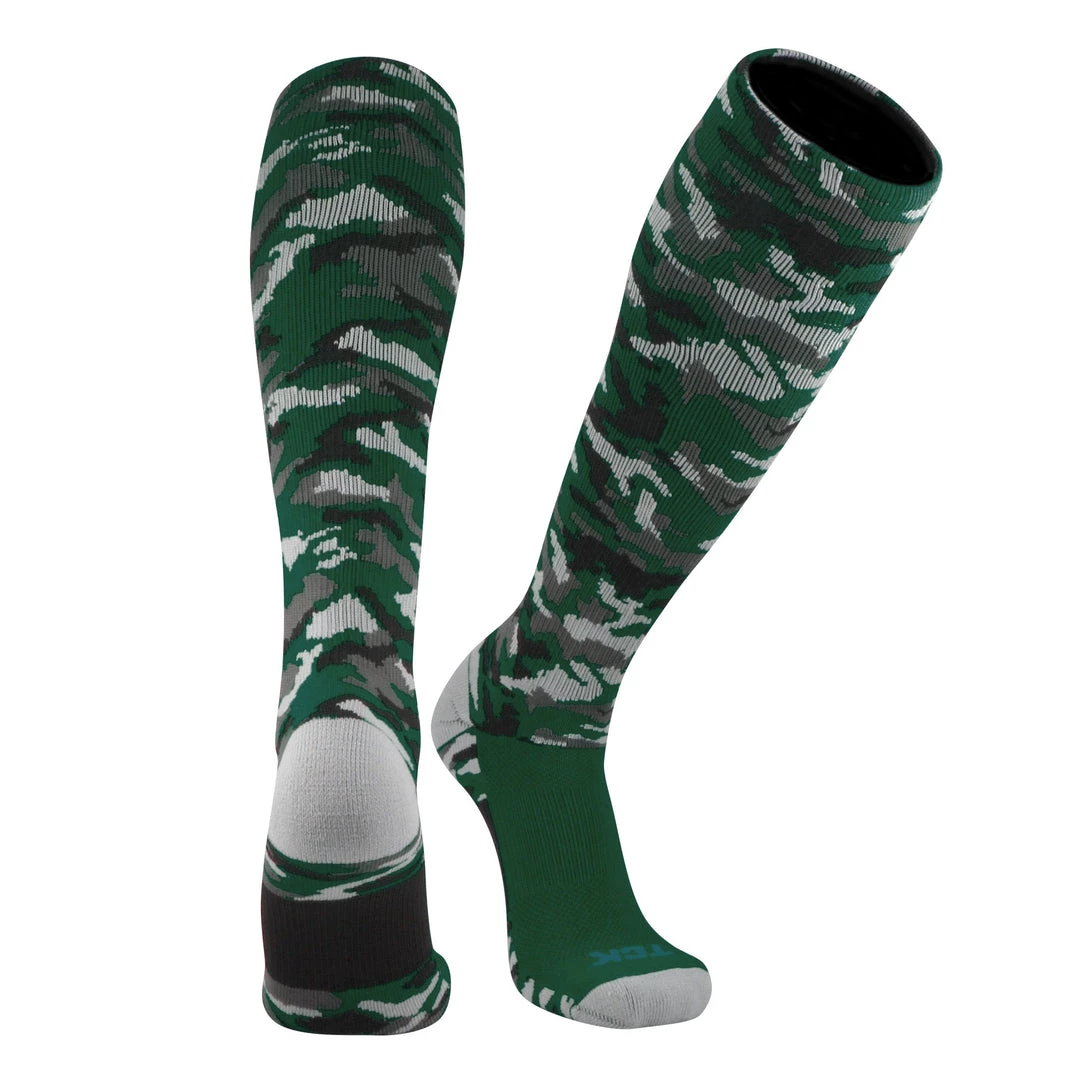 Twin City TCK Woodland Camo Knee High Socks - Dark Green Camo 4 Twin City TCK Woodland Camo Knee High Socks - Dark Green Camo