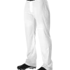 Alleson PWRPP Adult Warp Knit Wide Leg Baseball Pant - White