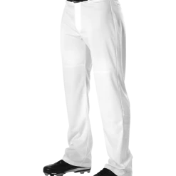 Alleson PWRPP Adult Warp Knit Wide Leg Baseball Pant - White