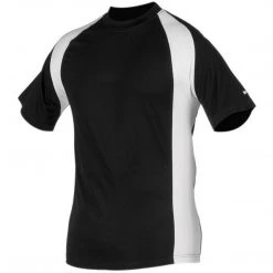 Worth Titan Short Sleeve Jersey Youth - Black White Baseball