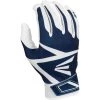 Easton Z3 Hyperskin Batting Gloves - White Navy 2 Easton Z3 Hyperskin Batting Gloves - White Navy