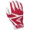 Easton Z3 Hyperskin Batting Gloves - White Red