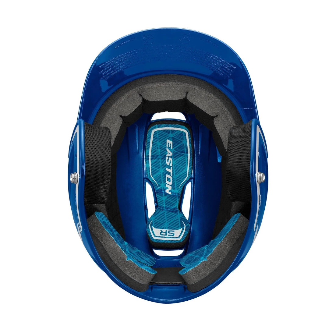 Easton Z5 2.0 High Gloss Two-Tone Batting Helmet - Royal Silver Baseball 5 Easton Z5 2.0 High Gloss Two-Tone Batting Helmet - Royal Silver Baseball