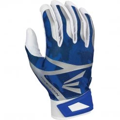 Easton Z7 Hyperskin Batting Gloves - White Royal Camo