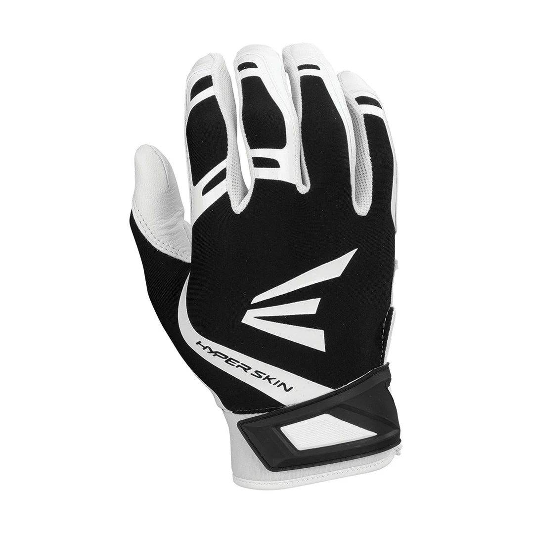 Easton ZF7 VRS Hyperskin Fastpitch Batting Gloves - White Black 3 Easton ZF7 VRS Hyperskin Fastpitch Batting Gloves - White Black