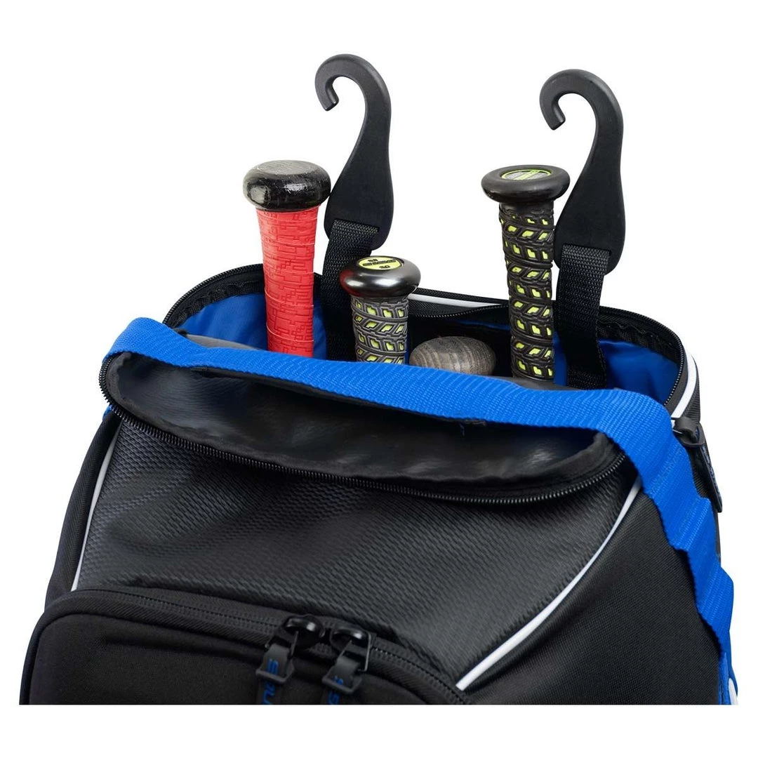 Rawlings R1502 Wheeled Equipment Bag - Royal 6 Rawlings R1502 Wheeled Equipment Bag - Royal