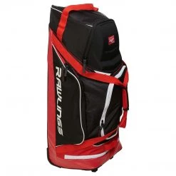 Rawlings R1502 Wheeled Equipment Bag - Scarlet