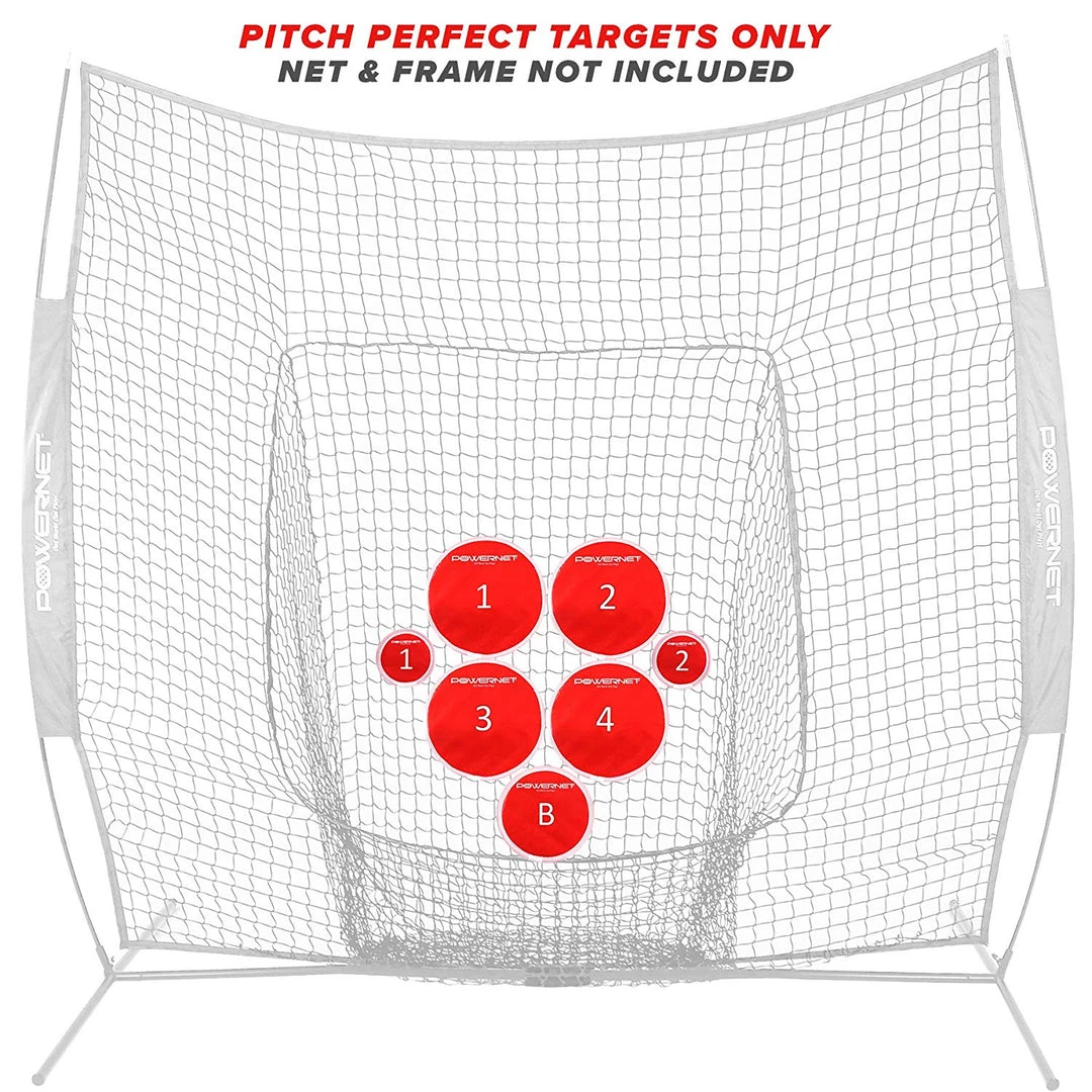 PowerNet PowerNer Pitch Perfect Training Targets - Red Baseball 3 PowerNet PowerNer Pitch Perfect Training Targets - Red Baseball