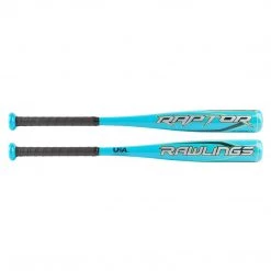 Rawlings 2022 Raptor USA Approved Tee Ball Bat (-12) - Gray Blue Baseball
