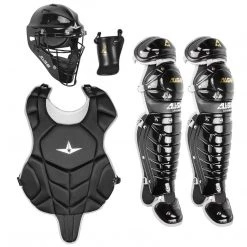 All-Star League Series CKCC912LS Youth Entry Level Catchers Gear Set (Ages 9-12) - Black Baseball