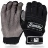 Franklin All Weather Pro Baseball Batting Gloves - Black Gray