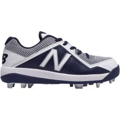 New Balance Youth J4040v4 Molded Baseball Cleats - Navy White