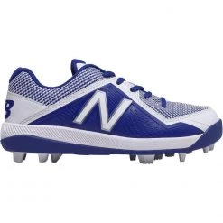 New Balance Youth J4040v4 Molded Baseball Cleats - Royal White