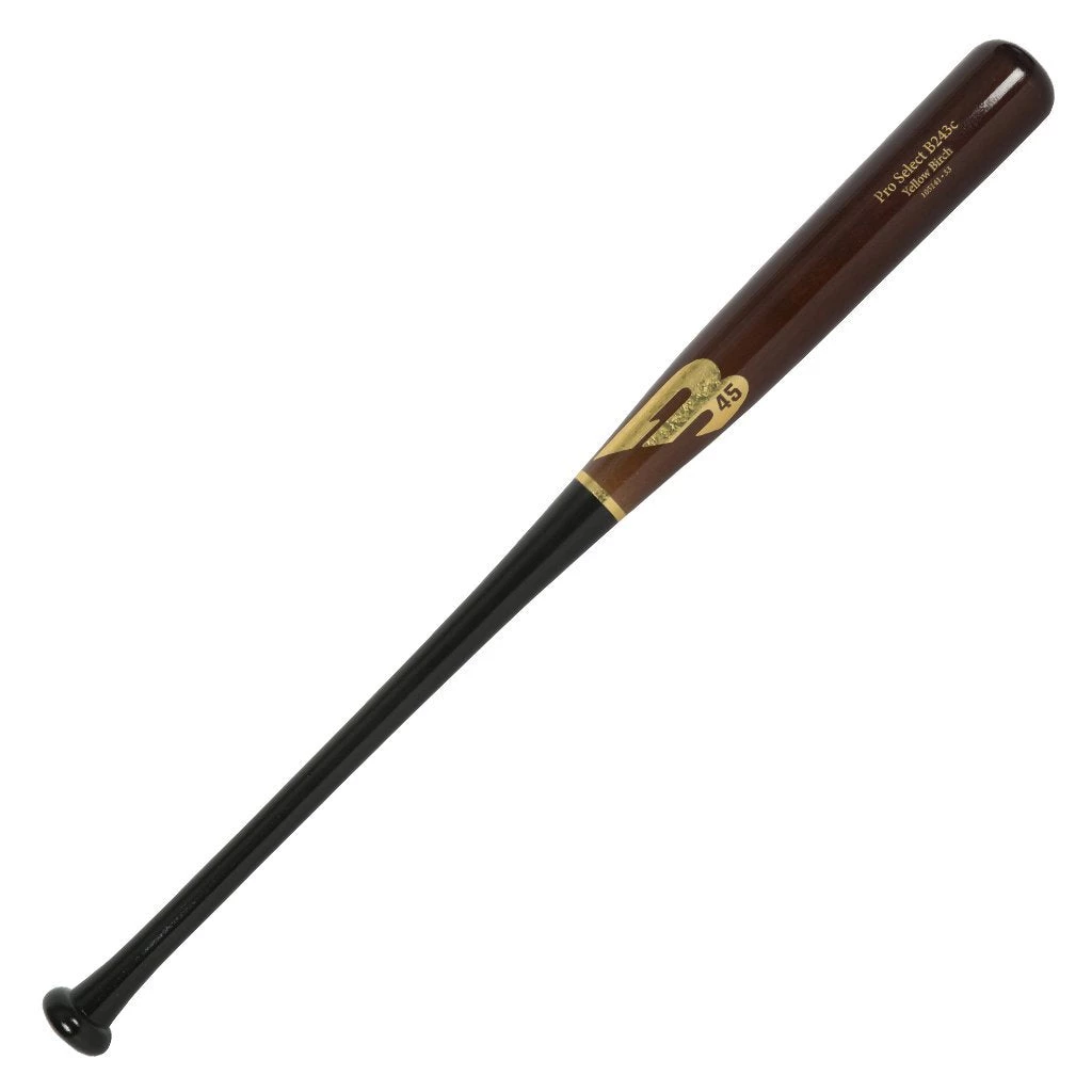 B45 Pro Select Stock B243C Birch Bat - Black Brown Baseball 3 B45 Pro Select Stock B243C Birch Bat - Black Brown Baseball