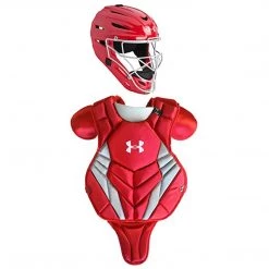 Under Armour Converge Victory Series UACKCC4-JRVS 9-12 Yr Catcher's Kit - Scarlet Baseball