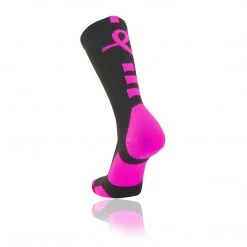 Twin City Baseline Aware Breast Cancer Ribbon Crew Socks