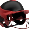 Rip-It Softball Vision Pro Helmet Away - Black Red