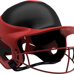 Rip-It Softball Vision Pro Helmet Away - Black Red