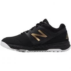 Softball New Balance STVELOv1 Fastpitch Fresh Foam Turf Shoe - Black Gold