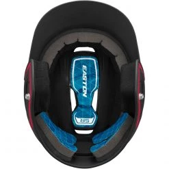 Easton Z5 2.0 Matte Two-Tone Batting Helmet - Black Red Baseball