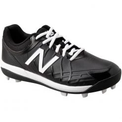 New Balance Youth J4040v5 Molded Baseball Cleats - Black White