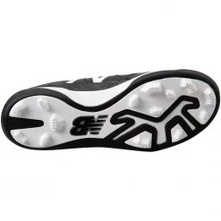 New Balance Youth J4040v5 Molded Baseball Cleats - Black White 8 New Balance Youth J4040v5 Molded Baseball Cleats - Black White