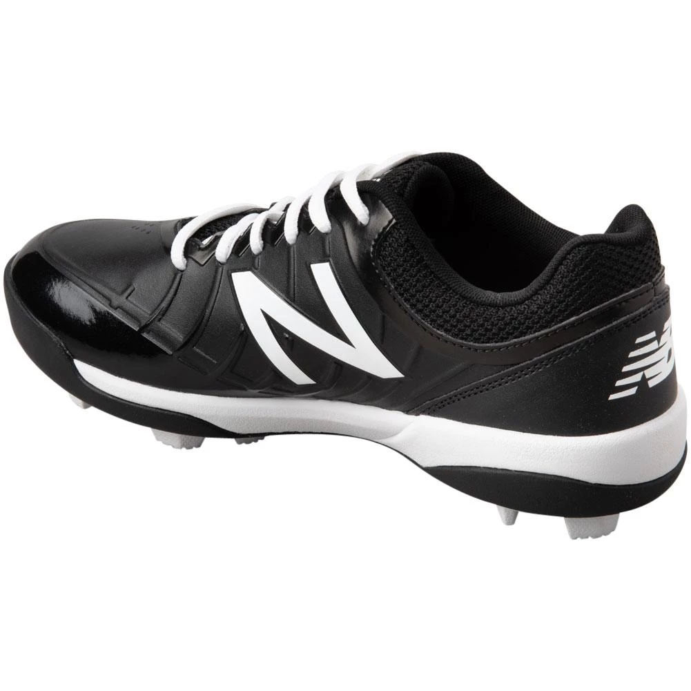 New Balance Youth J4040v5 Molded Baseball Cleats - Black White 4 New Balance Youth J4040v5 Molded Baseball Cleats - Black White