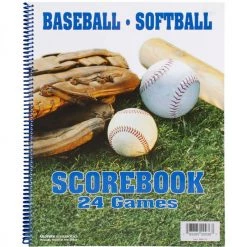 Glovers Glover's Baseball Softball Scorebooks (24 Games) - 1 Ea