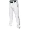 Easton Mako 2 Piped Youth Baseball Pant - White Black