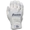 Franklin CFX Pro Chrome Adult Batting Gloves - White