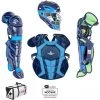 All-Star System 7 Certified NOCSAE Young Pro Catcher's Set (Ages 12-16) - Navy Sky Blue