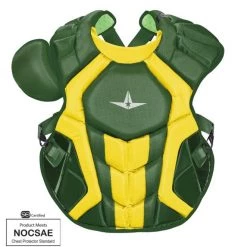All-Star Youth System 7 Axis Elite Pro Catcher's Chest Protector 14.5" (Ages 9-12) - Dark Green Gold