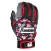 Franklin Digitek Youth Batting Gloves - Black Red Camo