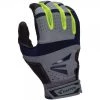 Batting Gloves Easton HS9 Adult Batting Glove - Gray Navy Neon Yellow