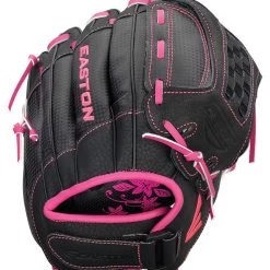 Easton Z-Flex ZFXFP 1100BKPK 11.00" Utility Fastpitch Glove - Black Pink Softball